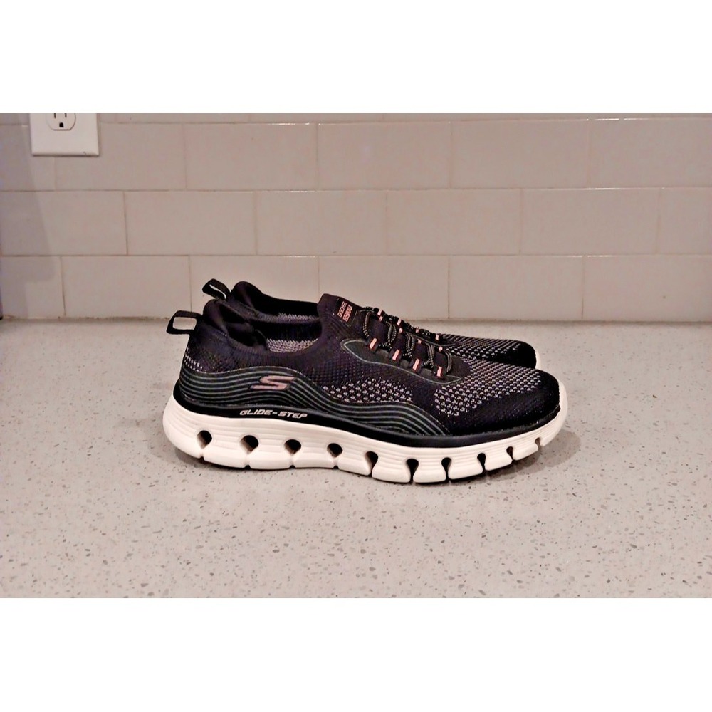 Skechers Womens Slip-ins GO WALK Glide-Step 2.0 Sneakers Size 7.5 Black - Picture 2 of 10